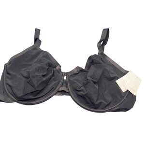 Auden Womens Size 42DDD Bra Unlined Underwire Demi Coverage Black New With Tags